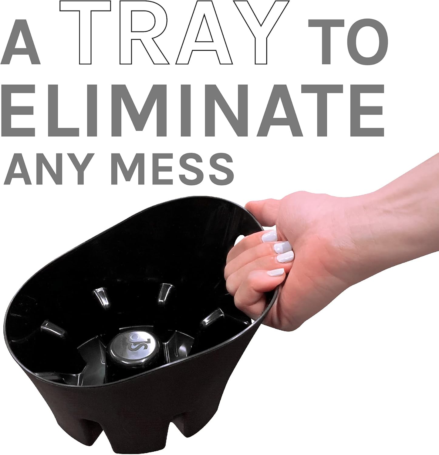 JS Jackson Supplies Universal Black Drip Tray for Toilet Plunger 1