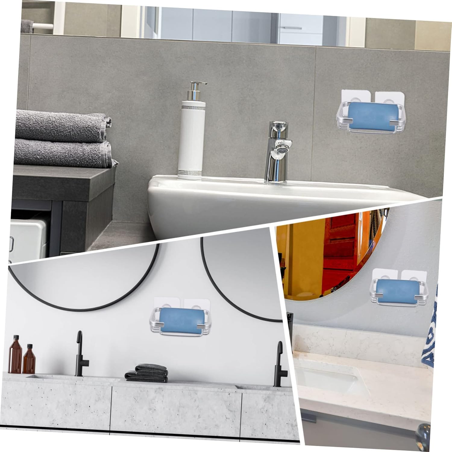 Luxshiny Aluminum Soap Dish Holder with Drain