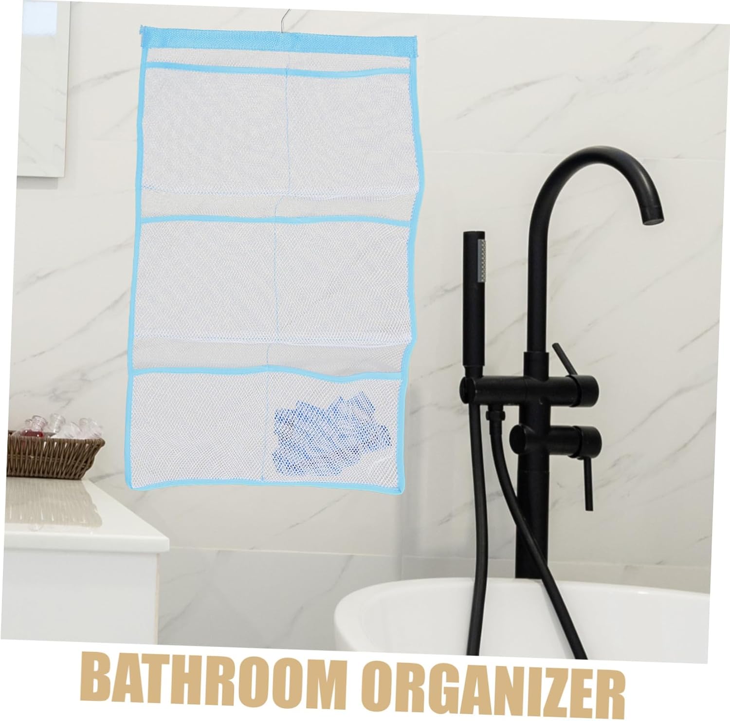 Zerodeko 6-Pocket Mesh Hanging Toiletry Bag