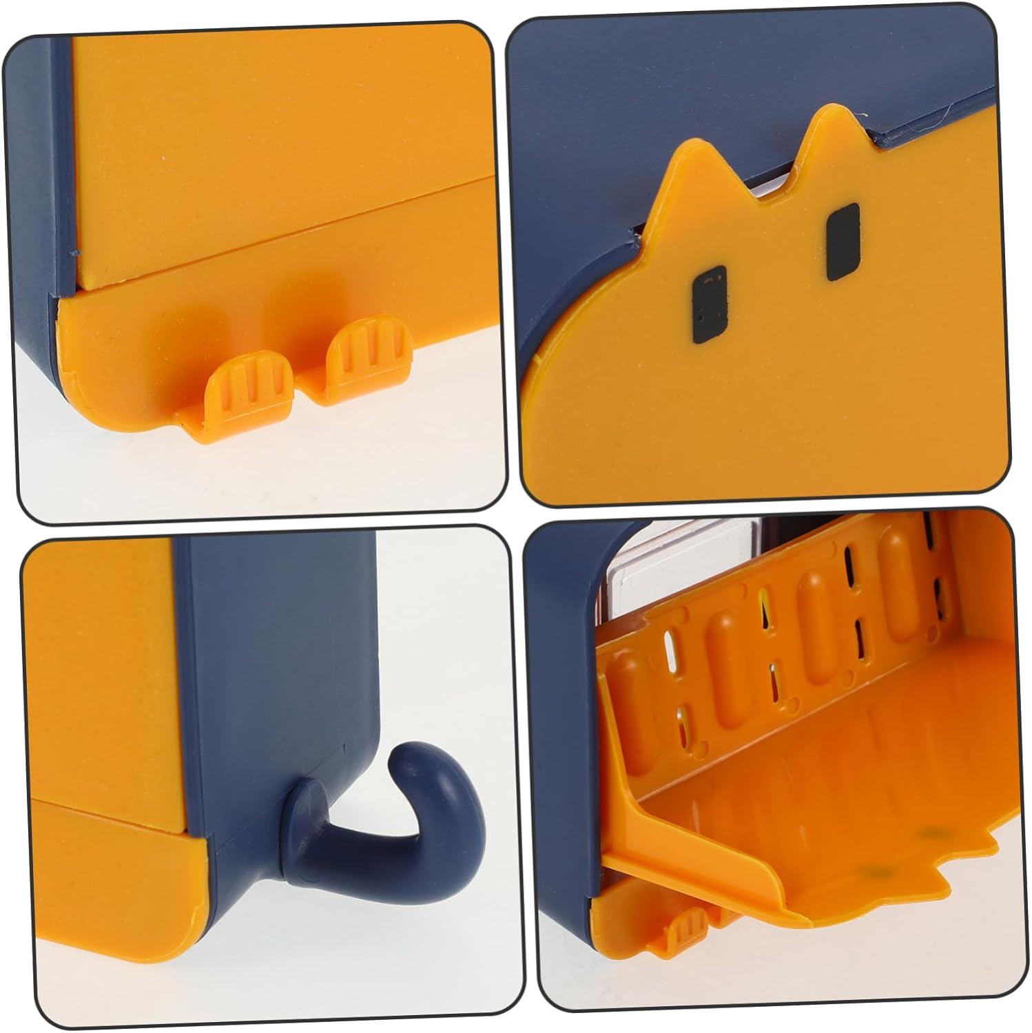 HOLIDYOYO Wall-Mounted Soap Dish with Lid