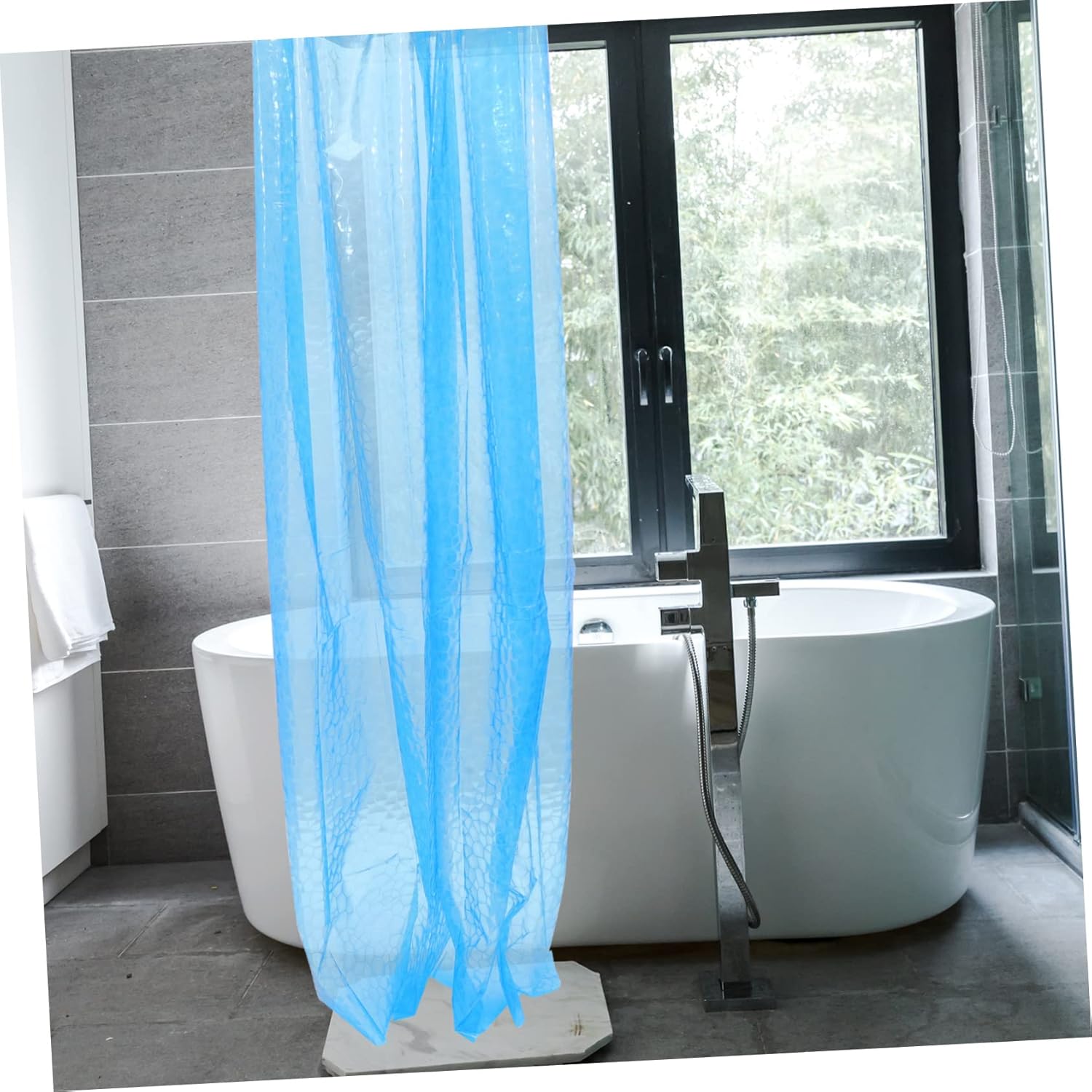 DRESSOOS Extra Long Decorative Shower Curtain Liner