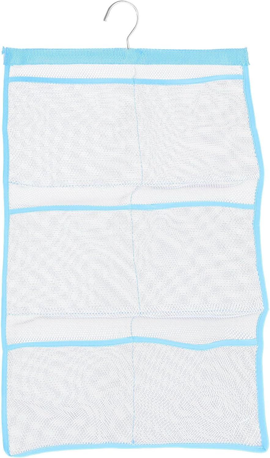 Abaodam Mesh Shower Organizer with 6 Pockets and Rotating Hook