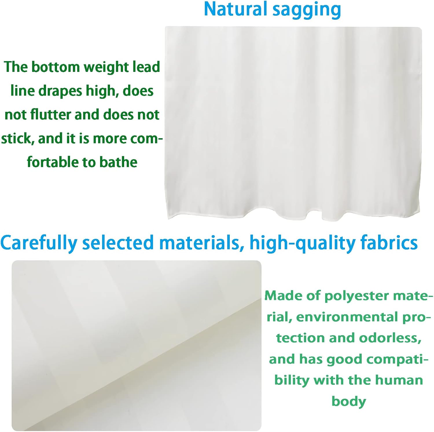 HELLCRACK Small Mini Shower Curtain Liner 32x72 Inch