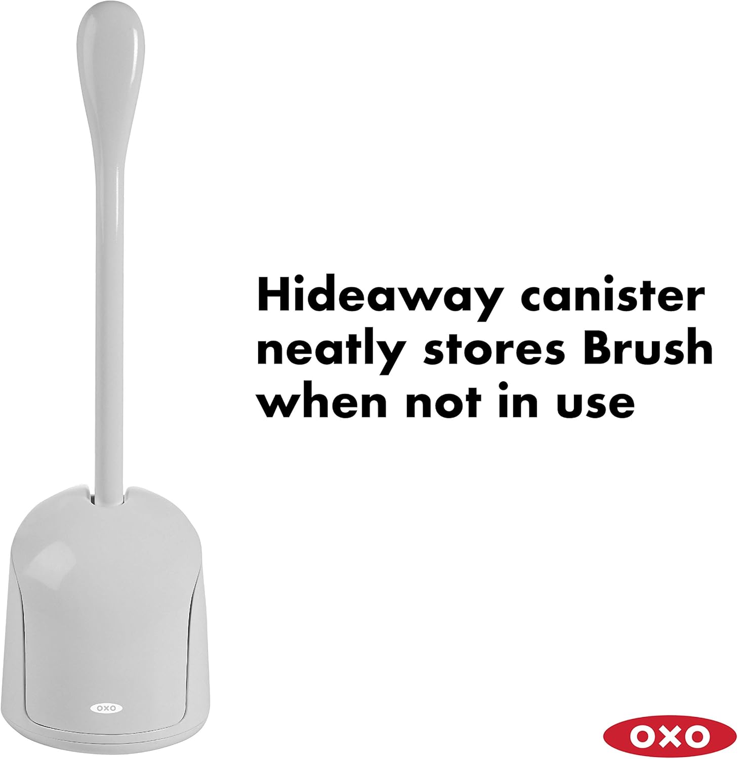 OXO Good Grips Compact Toilet Brush with Canister - Gray