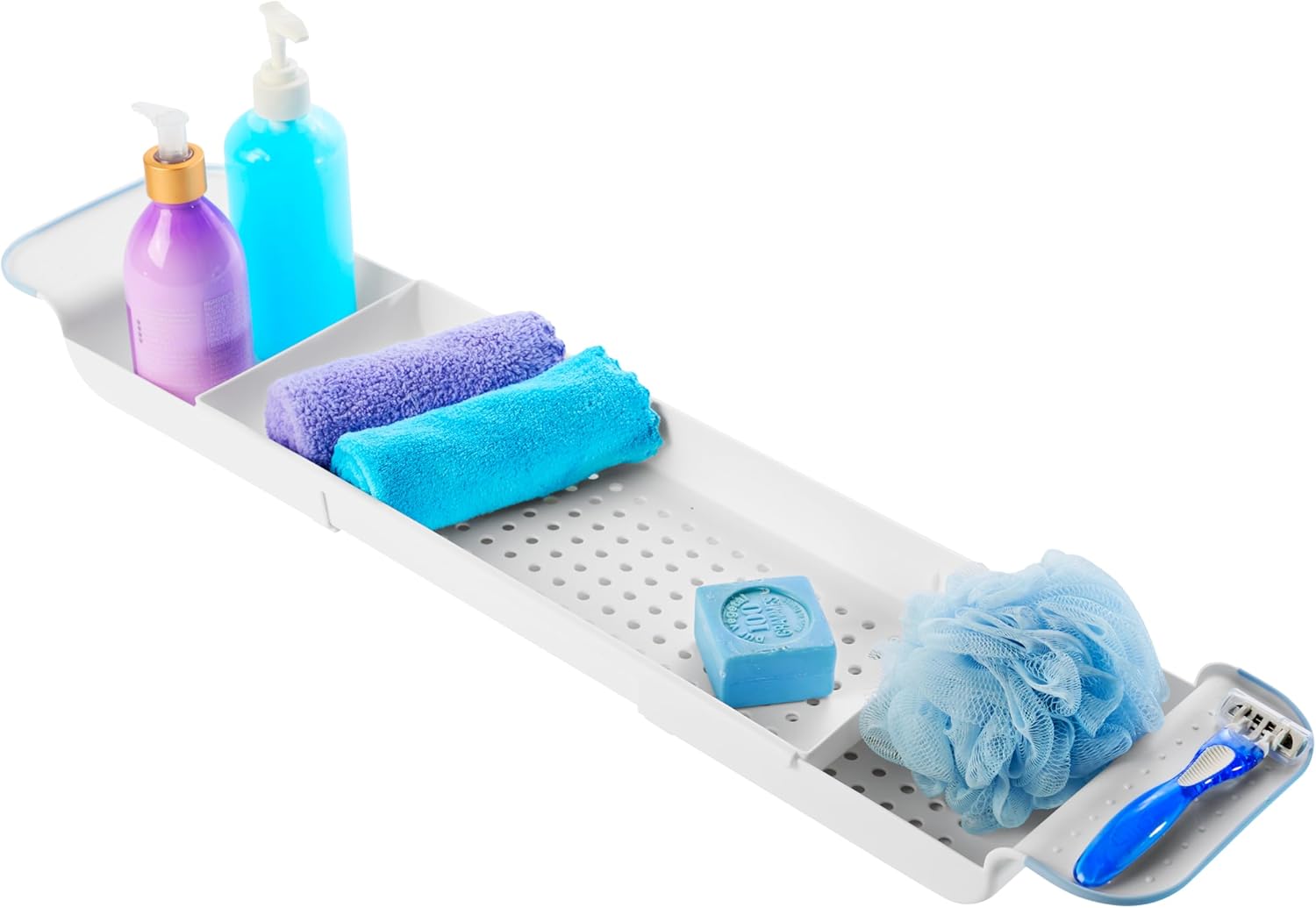 Madesmart Expandable Bath Tray White