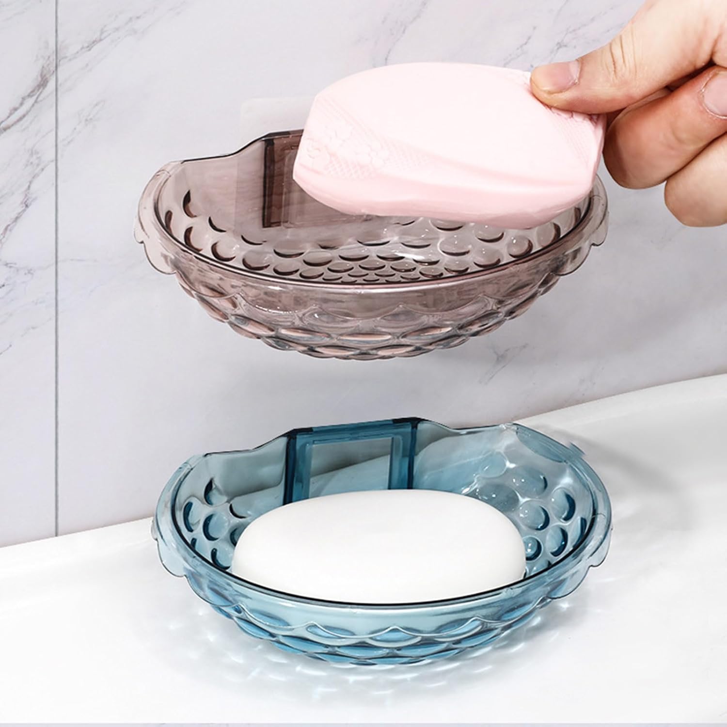 Wall Mounted Soap Holder No Drilling Self Adhesive 1