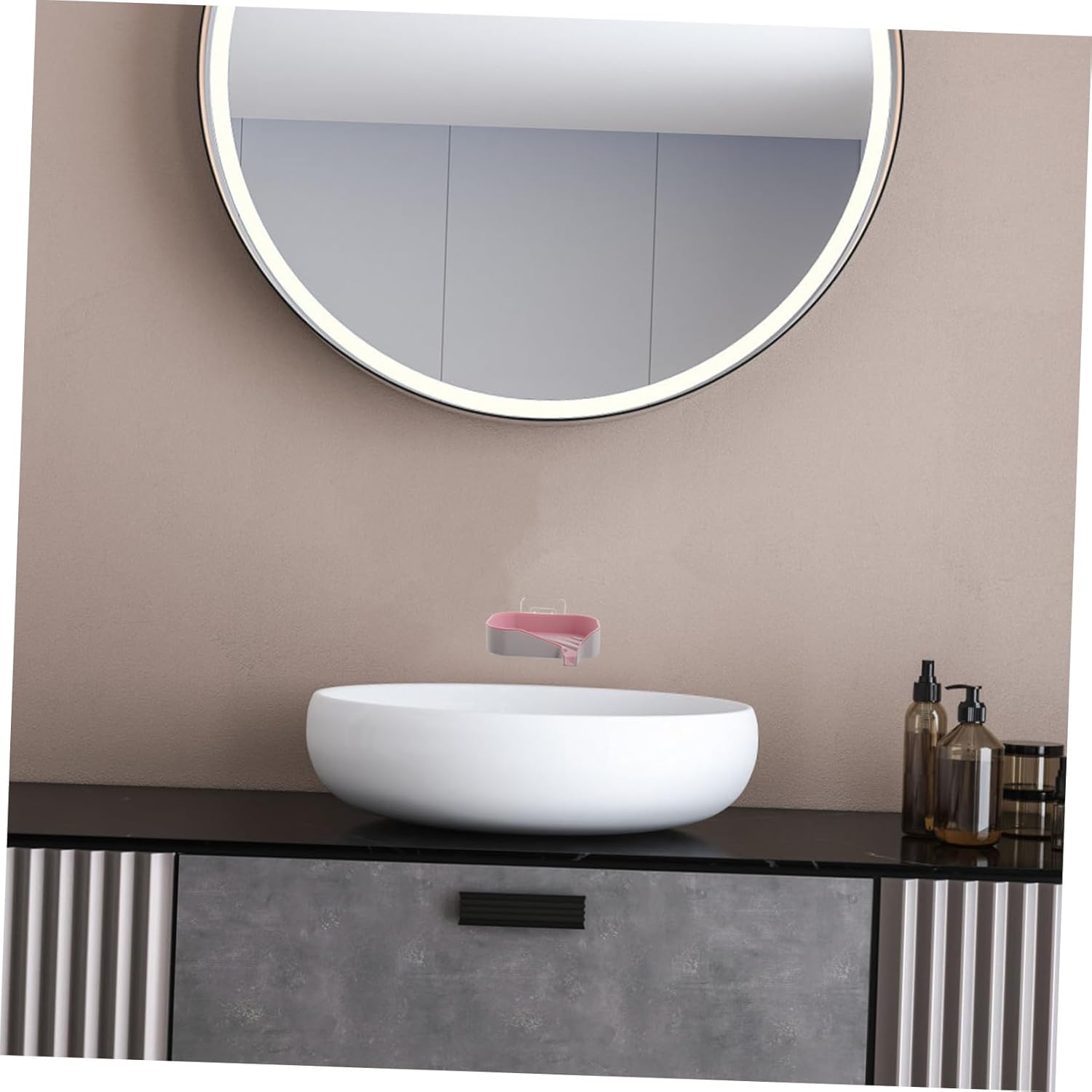 Wall Mounted Soap Dish with Toothbrush Holder