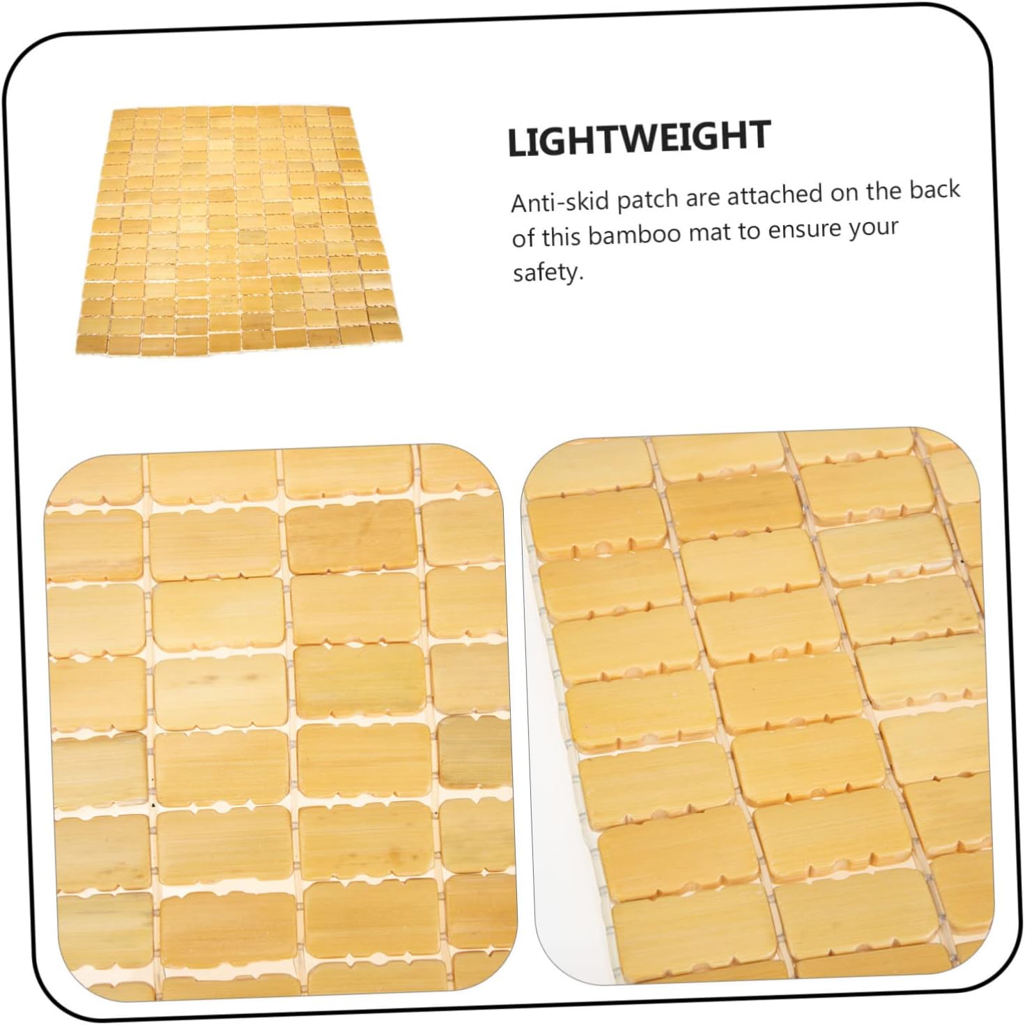 Cabilock Non-Slip Bathroom Mat with Cork Design