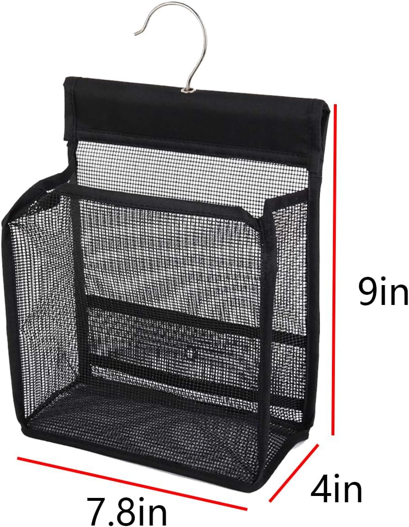 ABCISI Mesh Shower Bag with Hook Attachment Pack of 2