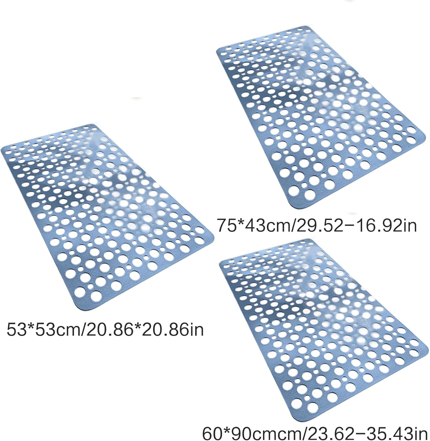 Haoyull Nonslip Waterproof Bathroom Mats with Suction Cups