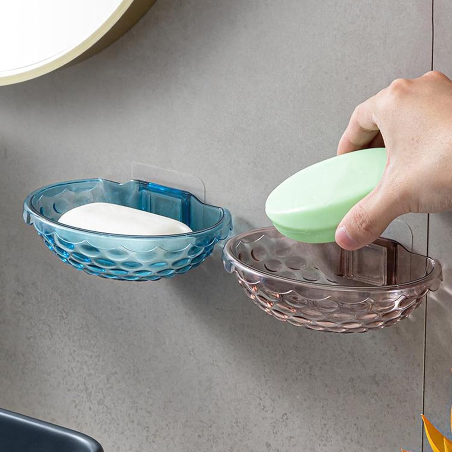 Wall Mounted Soap Holder No Drilling Self Adhesive 1