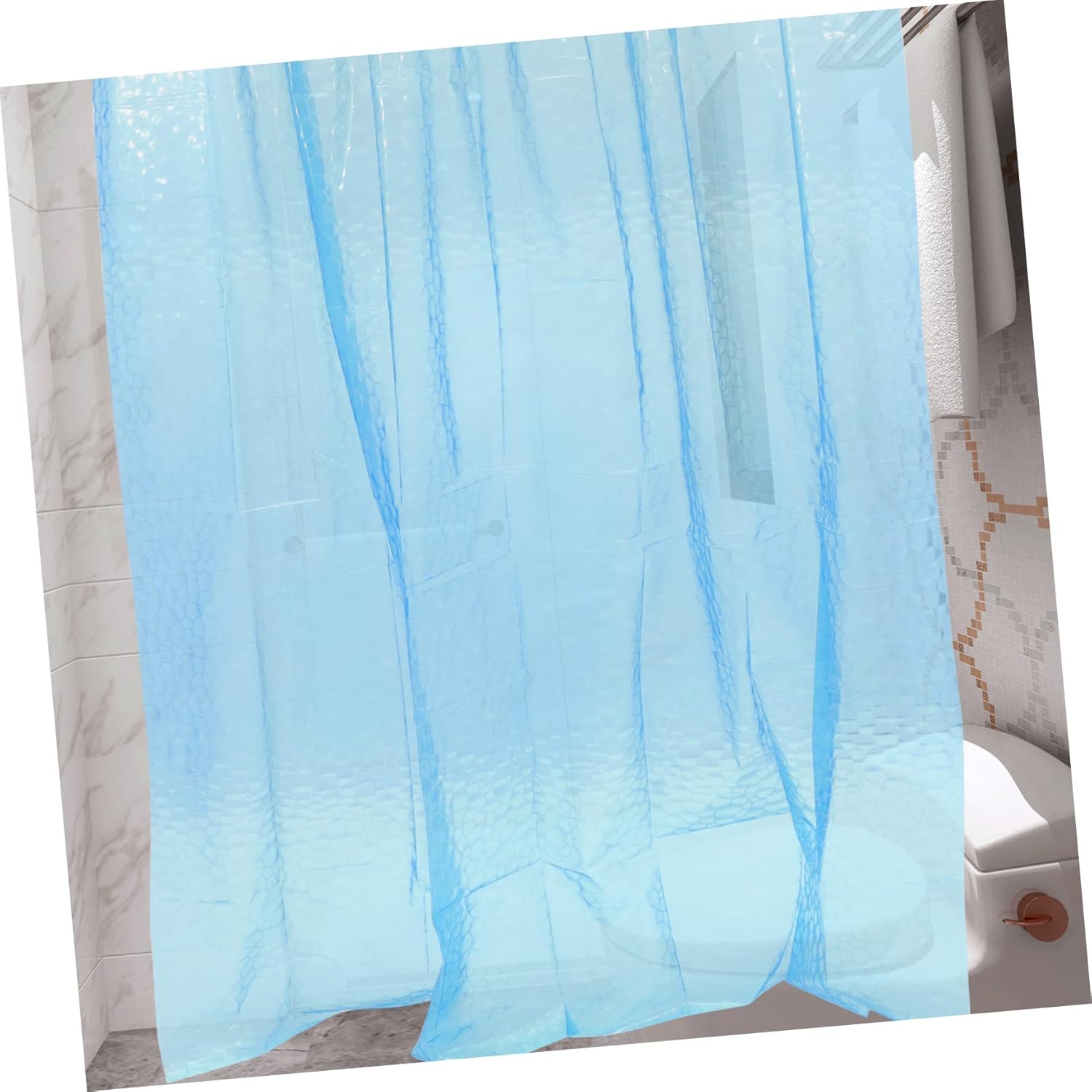 DRESSOOS Extra Long Decorative Shower Curtain Liner