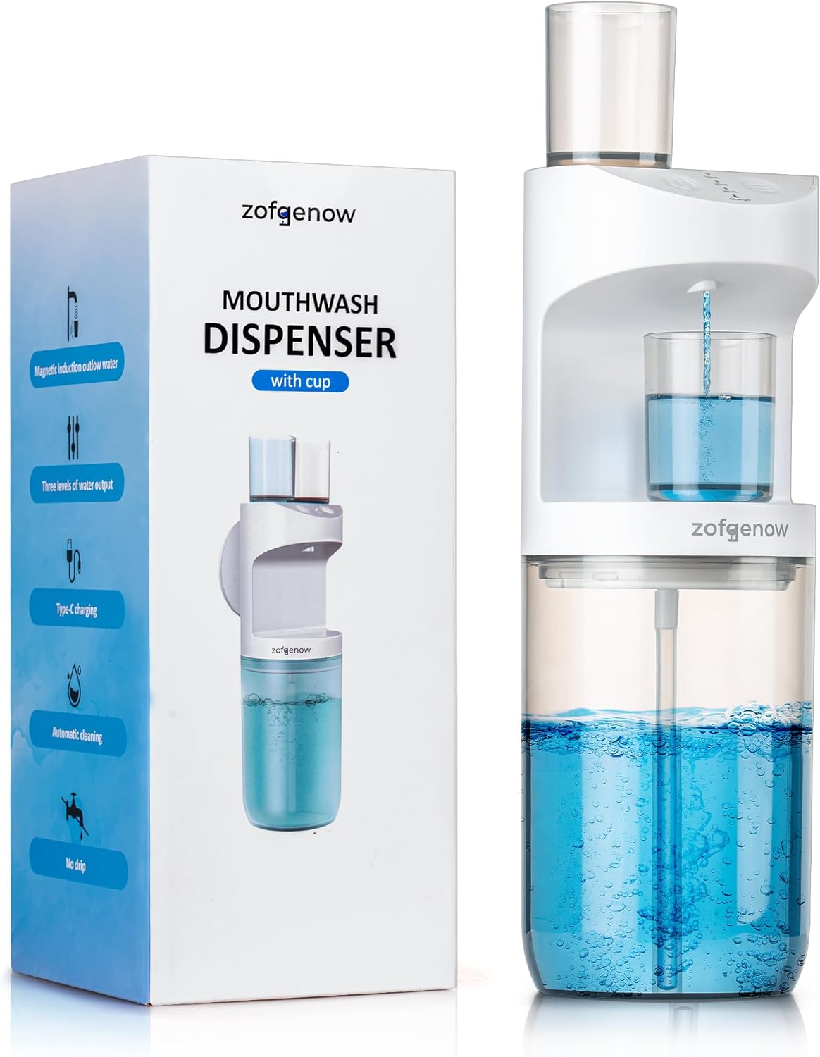 Automatic Mouthwash Dispenser Wall Mounted Rechargeable