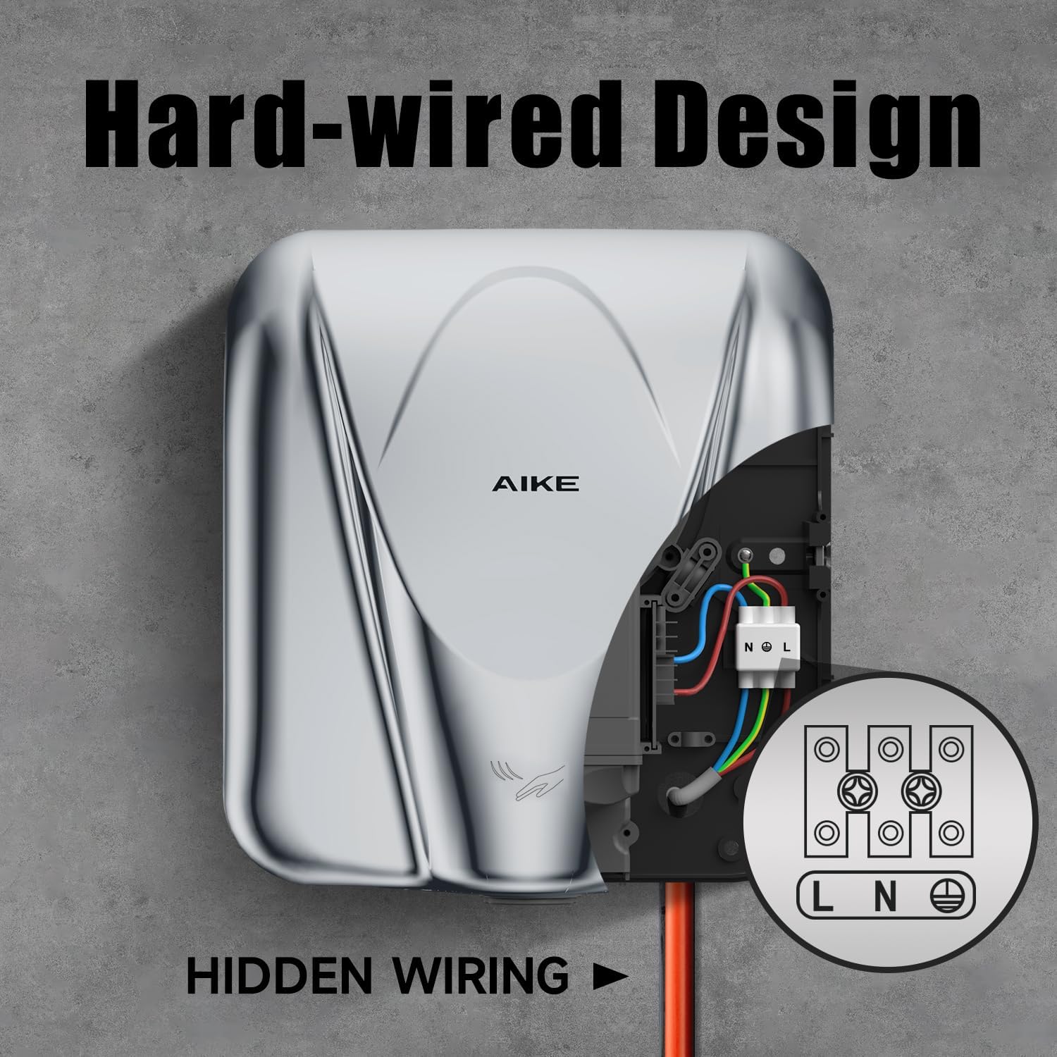 AIKE Elephant Power Hand Dryer High Speed Auto Warm