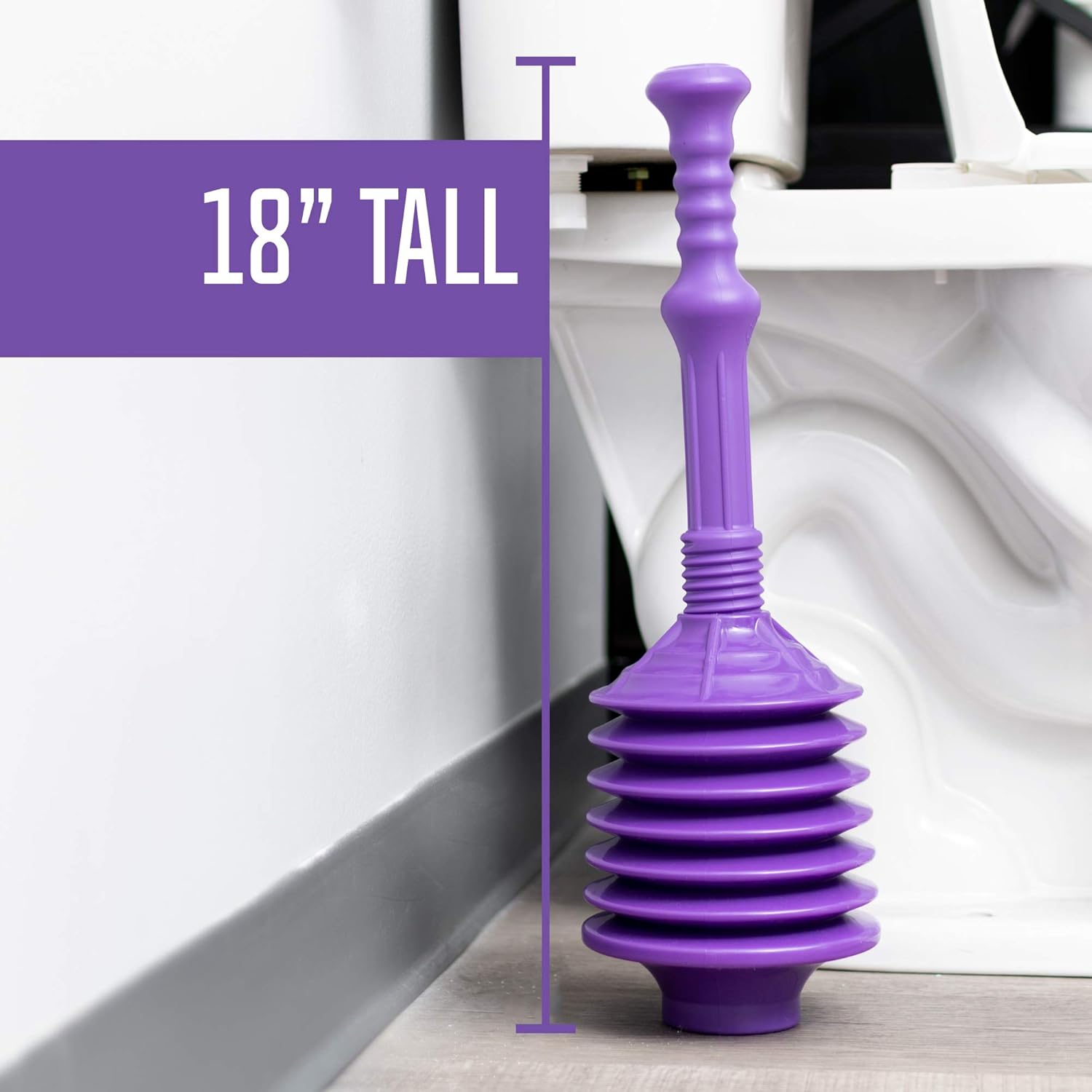 JS Jackson Supplies Professional Bellows Toilet Plunger