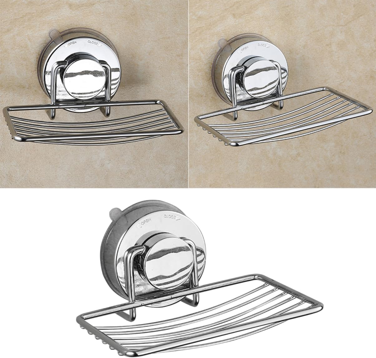 Hoement Stainless Steel Soap Container Rack for Kitchen and Bathroom