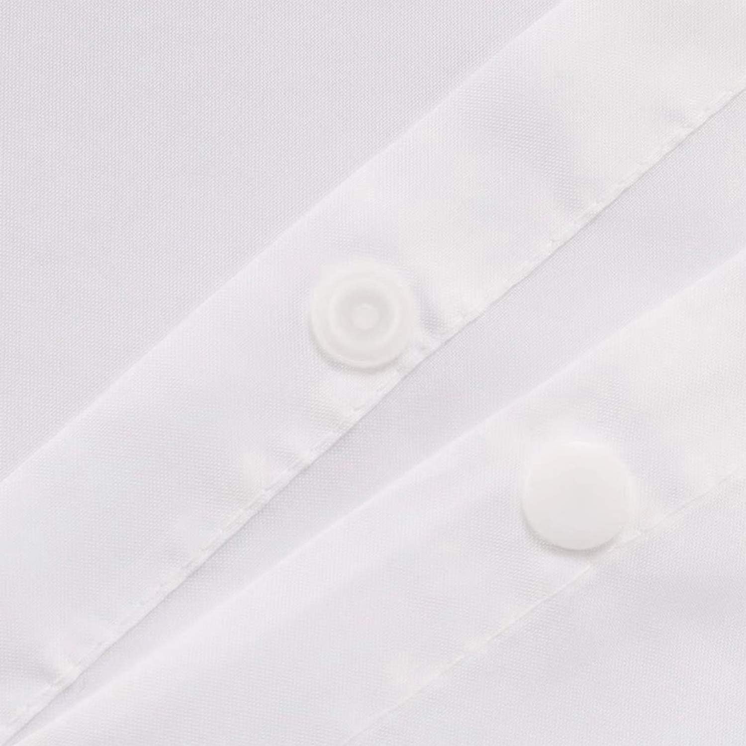 River Dream Extra Long Snap-In Shower Curtain Liner Replacement White with Magnets
