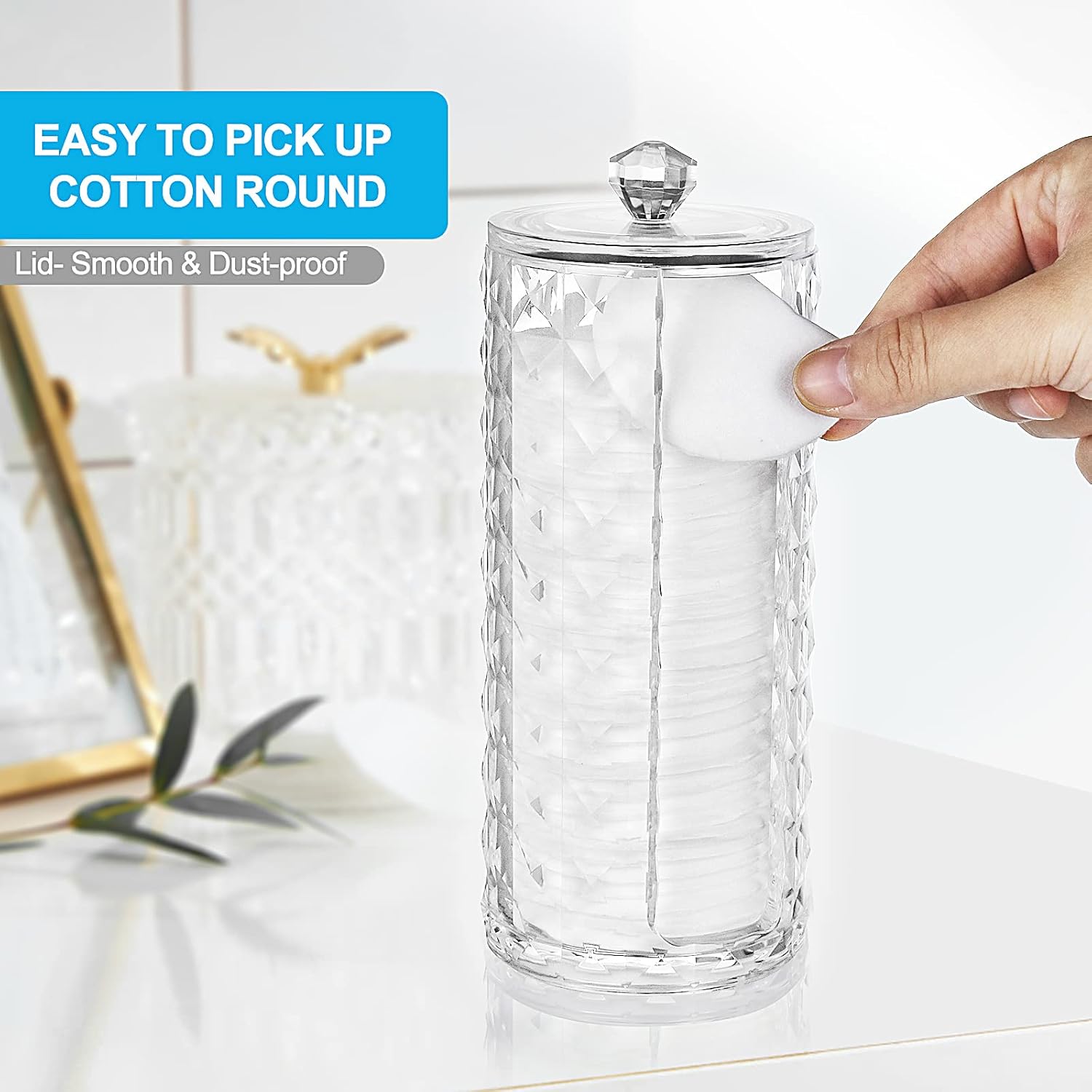 MYITYARD Clear Acrylic Cup Dispenser with Lid