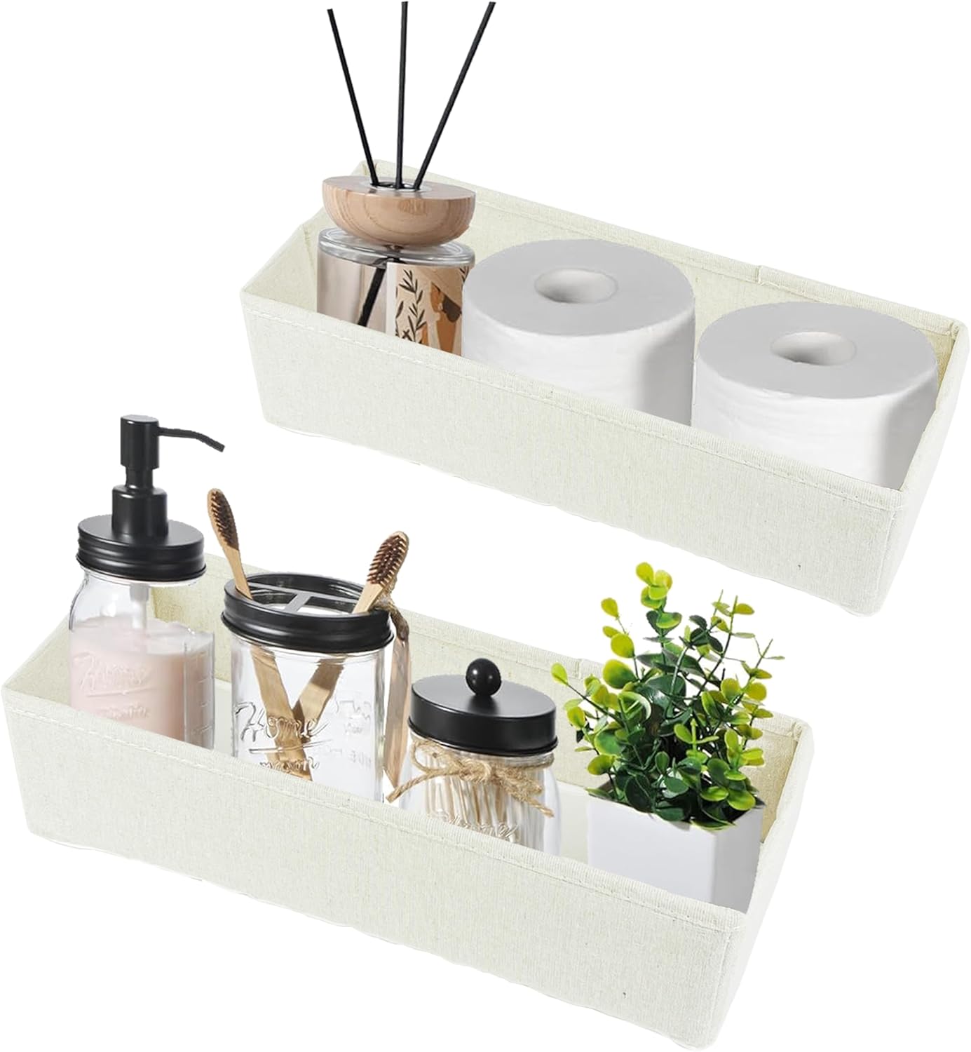 2 Pcs Toilet Paper Basket for Back of Toilet