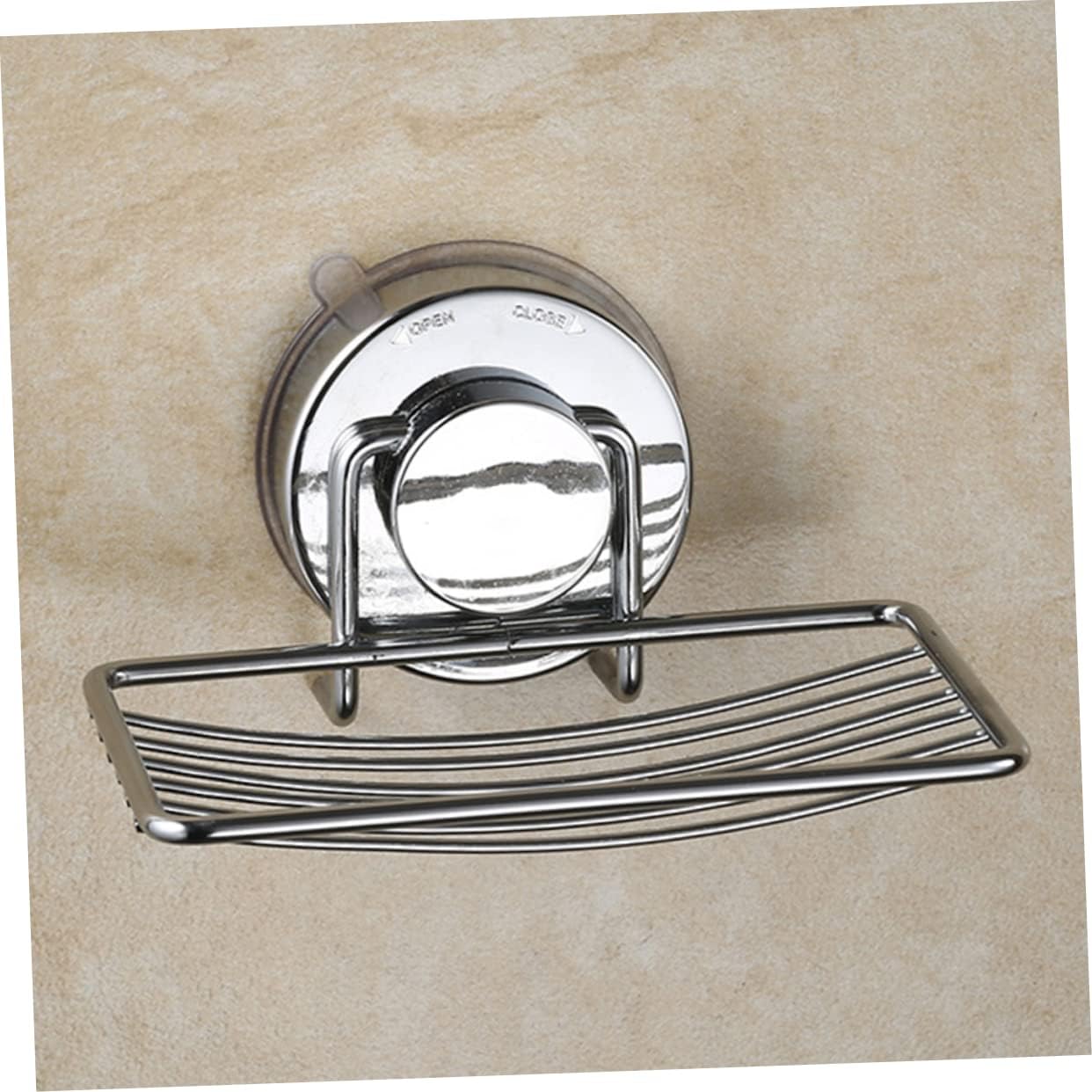 Yardenfun Punch-Free Soap Dish with Suction Cup Holder