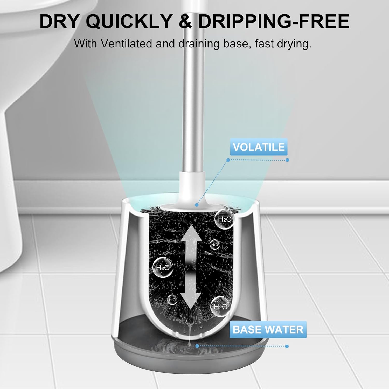 SetSail Automatic Toilet Brush with Holder