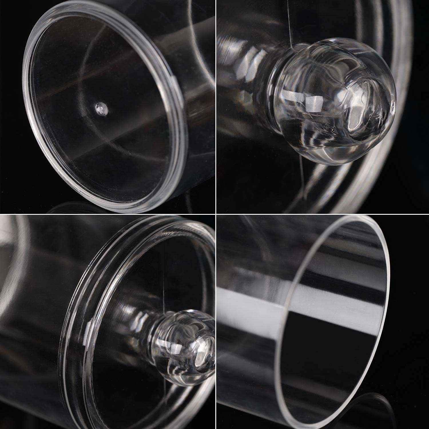 Tbestmax 3 Pack Cotton Swab Holder Clear Jar for Q-Tips