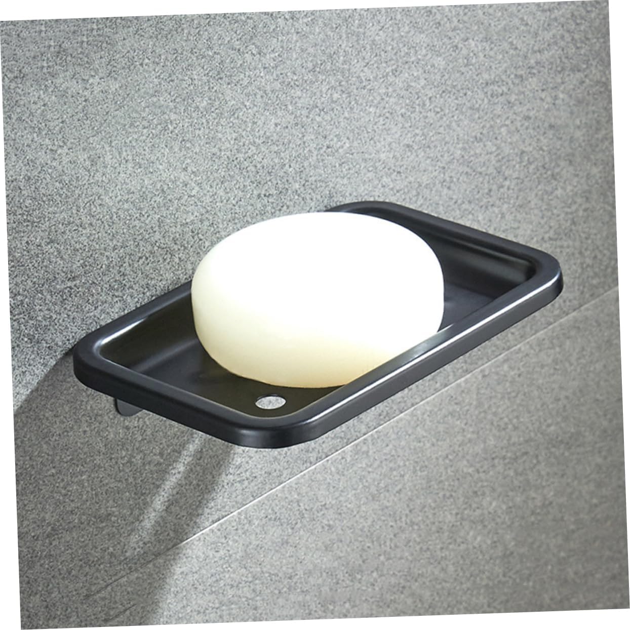 UTHCLO Vintage Black Aluminum Soap Dish Holder
