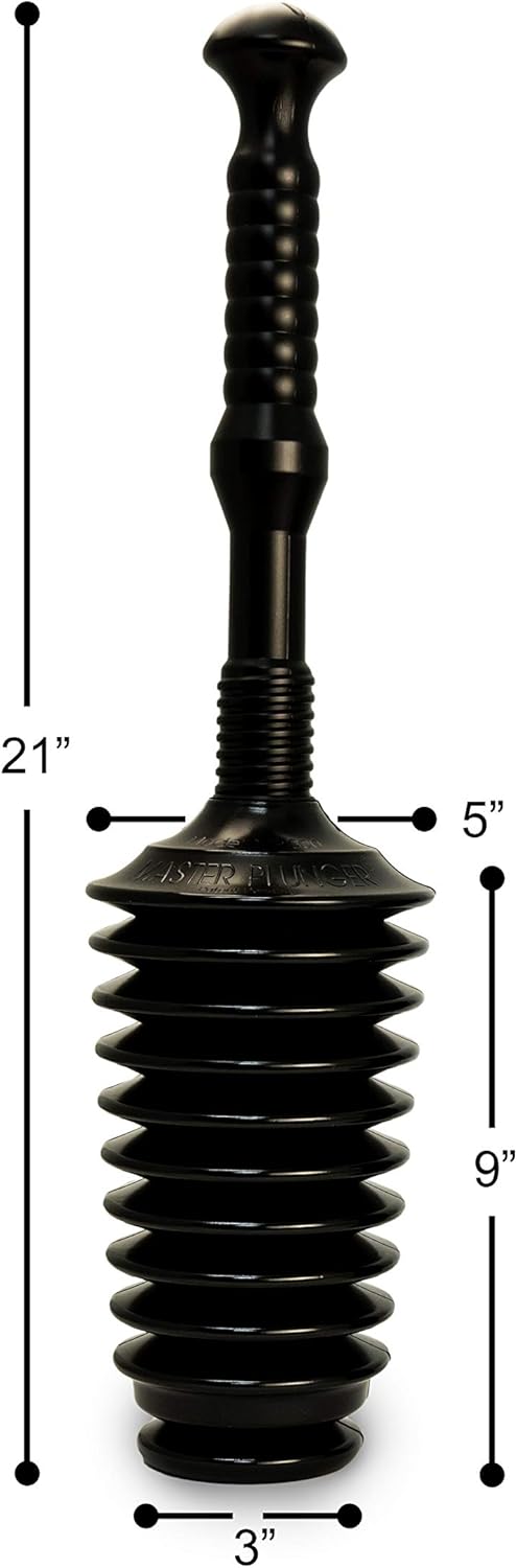 Master Plunger MP500-3TB Heavy Duty Toilet Plunger Kit 1