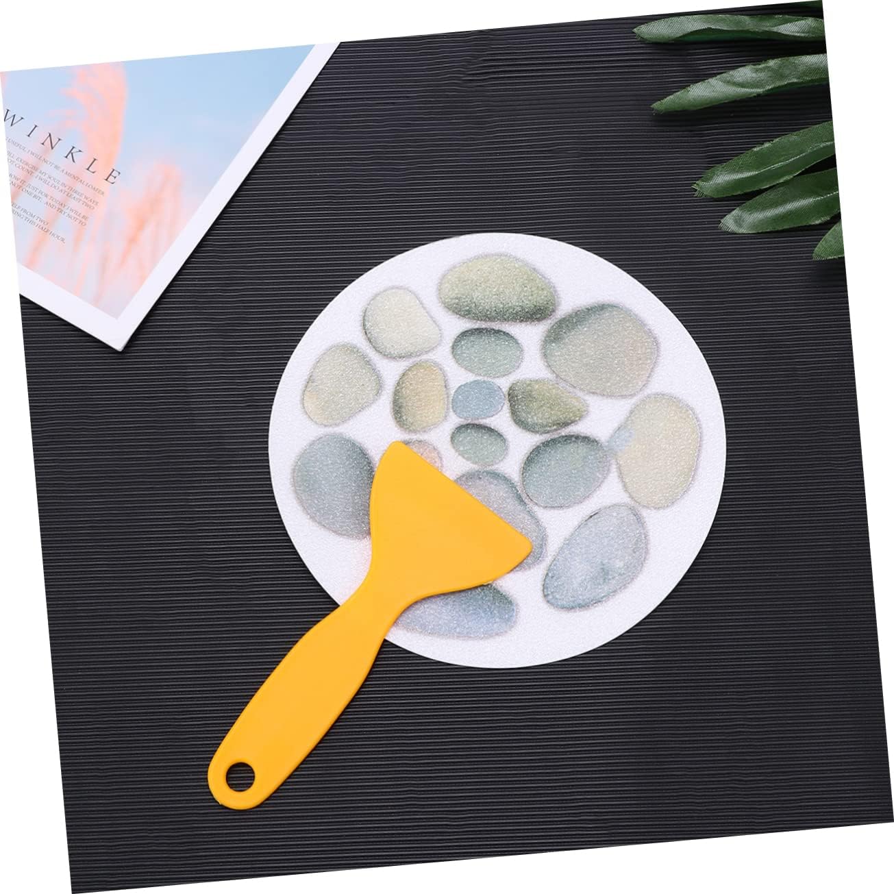 Alipis 4pcs Anti-Slip Bath Tub Stickers with Stone Pattern
