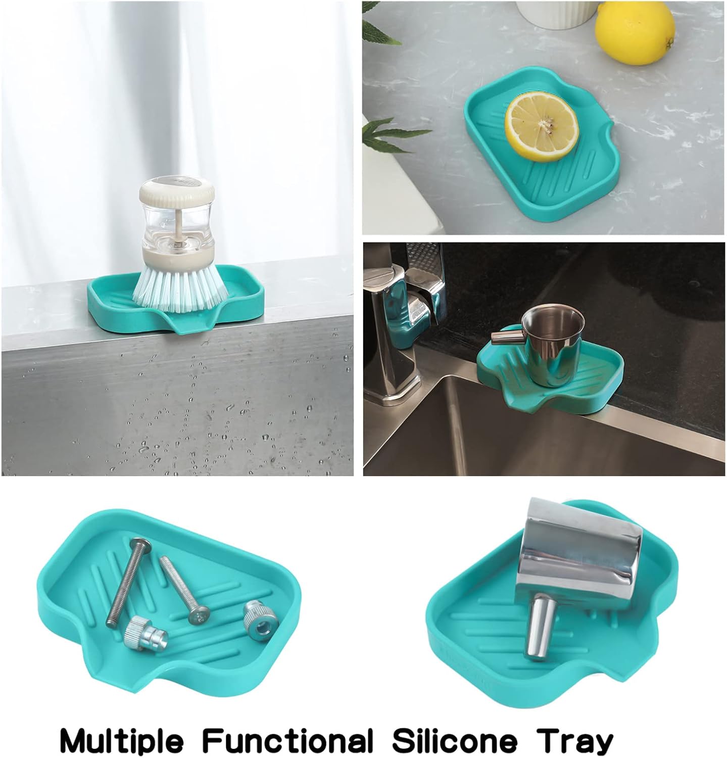 MicoYang Silicone Soap Dish with Drain Spout - 49x32 1