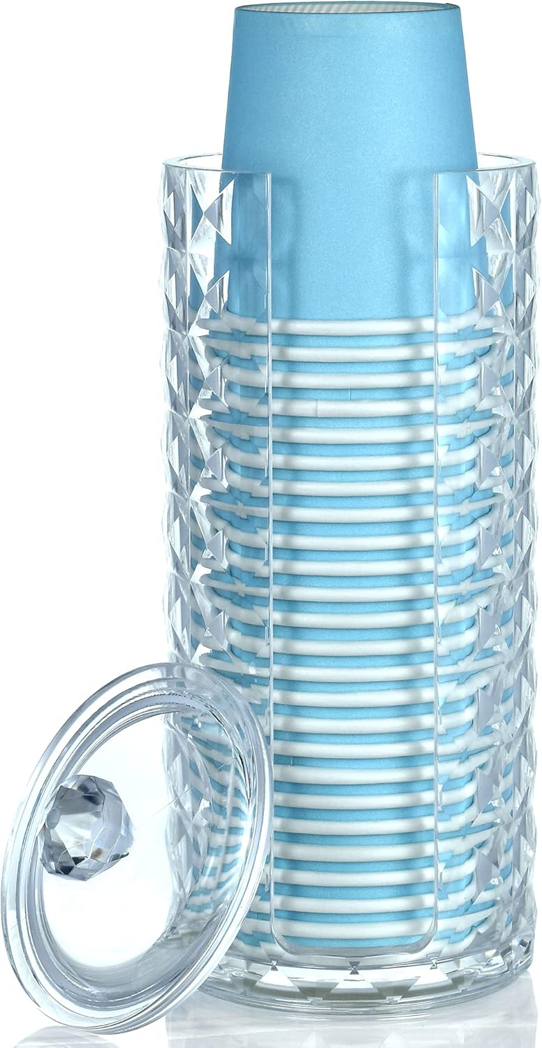 MYITYARD Clear Acrylic Cup Dispenser with Lid