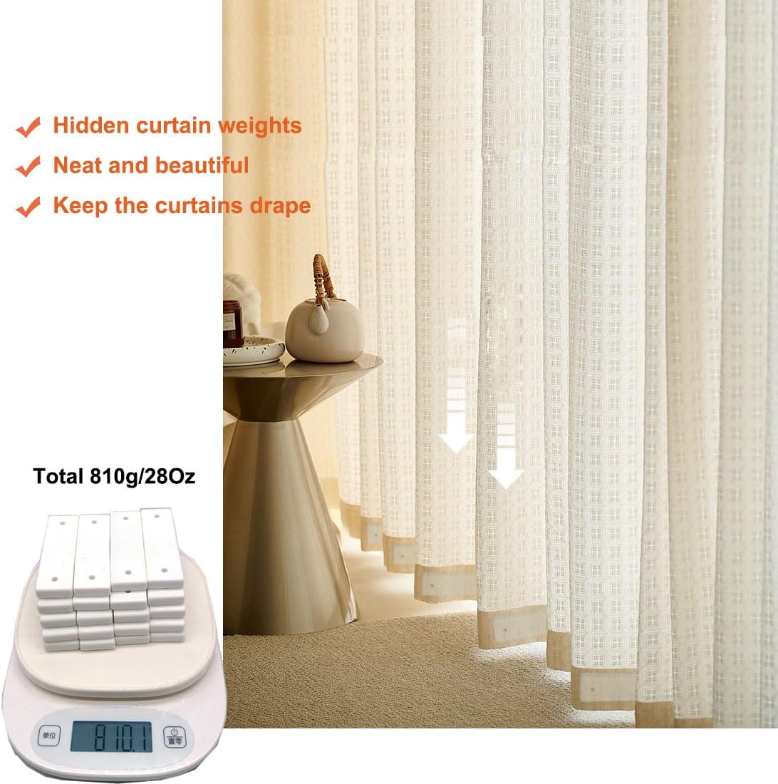 28 Oz Ceramic Curtain Weights Heavy Duty Non-Magnetic 1