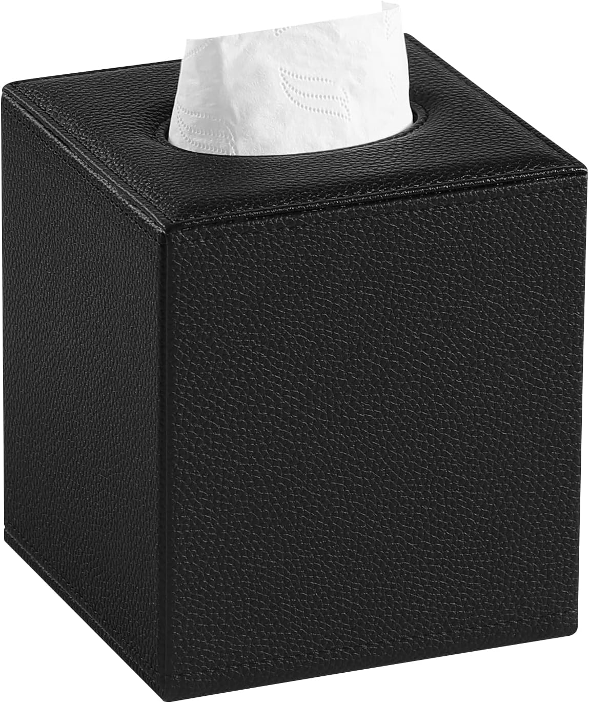 JLAMBOM Magnetic Tissue Box Cover Square Holder Black