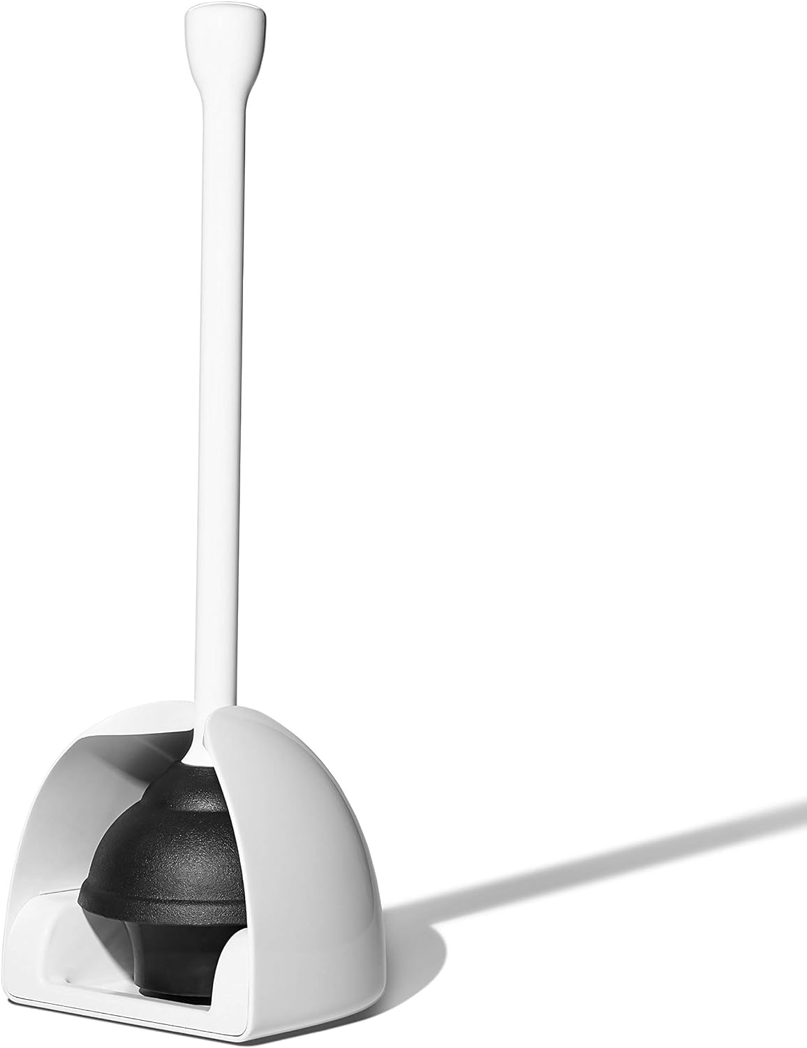 OXO Good Grips Toilet Plunger with Cover White 1