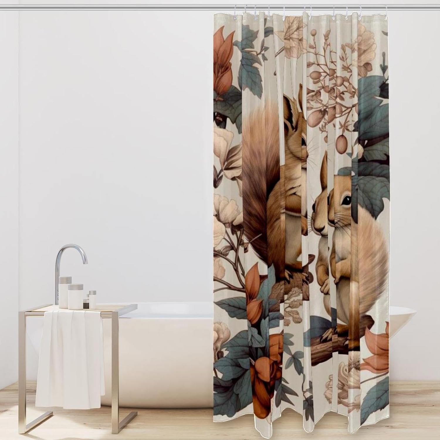 VAPOKF Cute Squirrel Shower Curtain 66x72 Inches 1