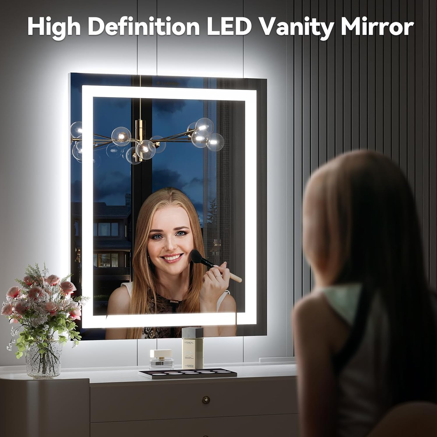 Brightify LED Bathroom Mirror 28x36 Dual Lighting