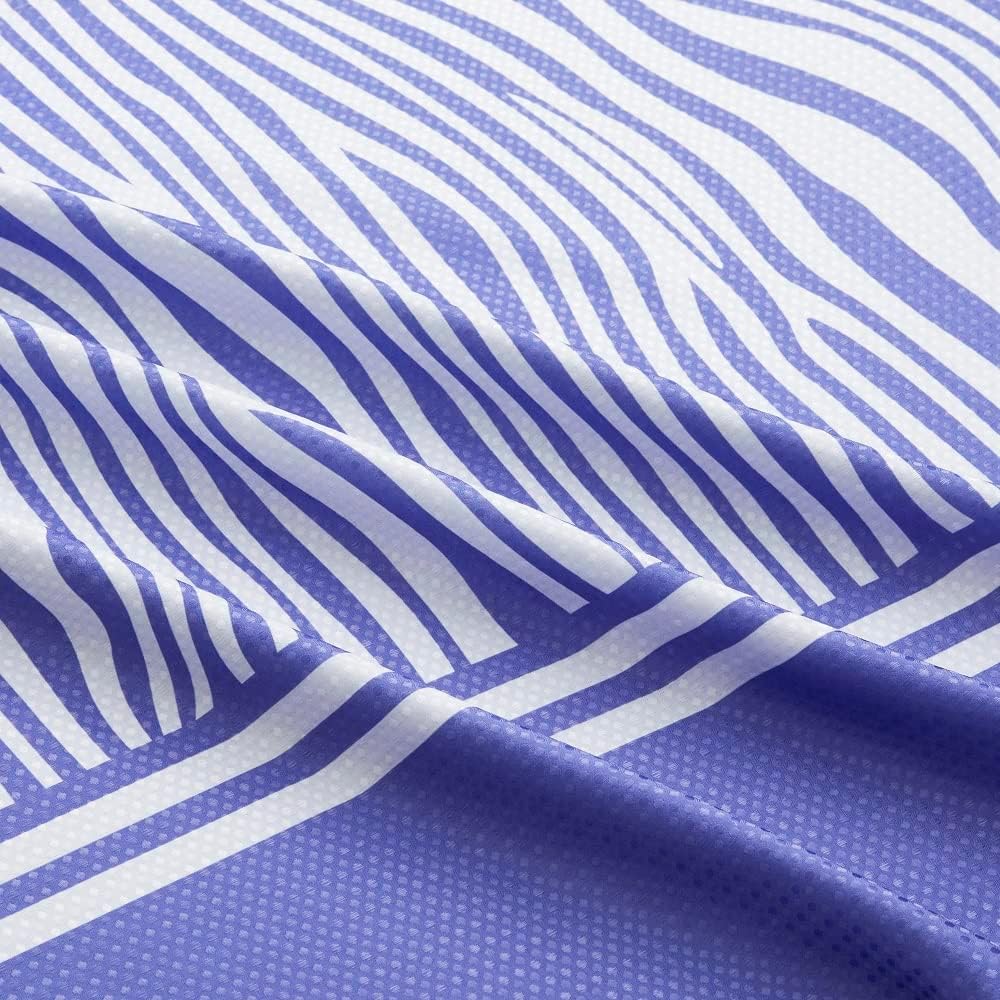 WPM Purple Zebra Bathroom Accessory Set