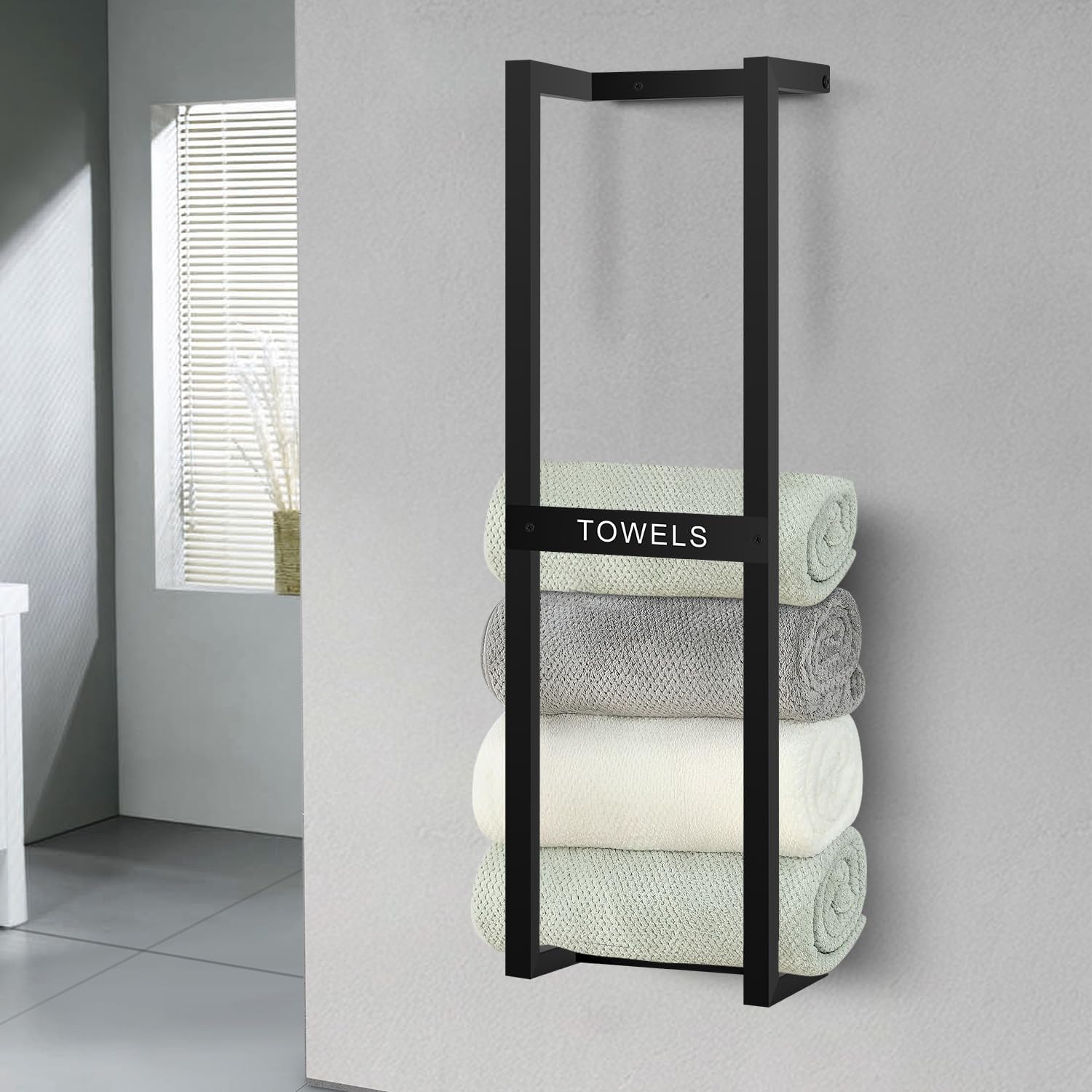 32 Inch Wall Mounted Towel Rack for Small Bathrooms