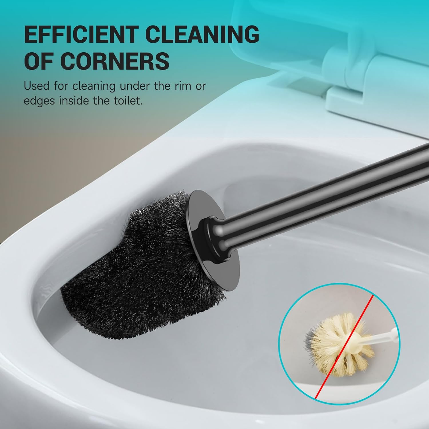 Alpsnow Toilet Brush with Drip-Proof Holder Easy to Assemble