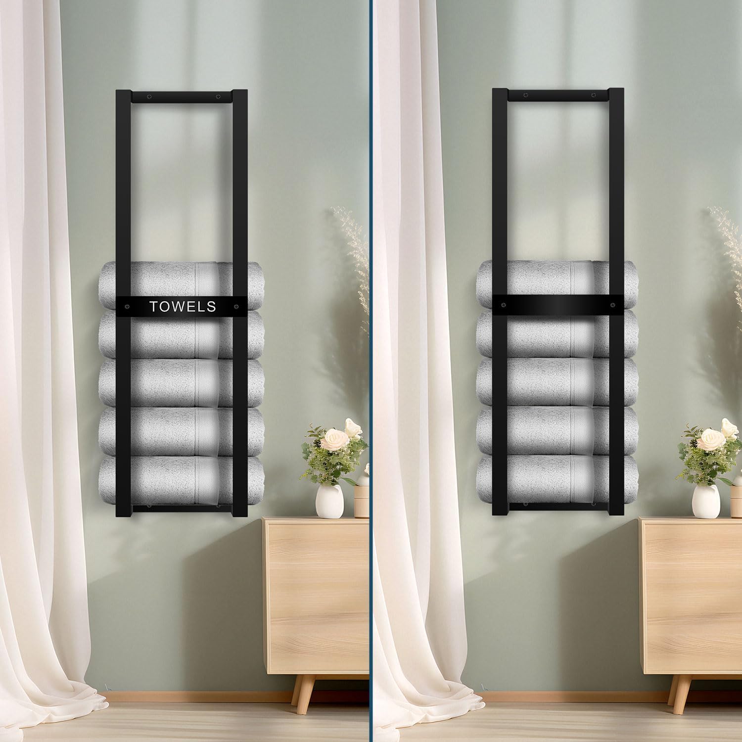 32 Inch Wall Mounted Towel Rack for Small Bathrooms