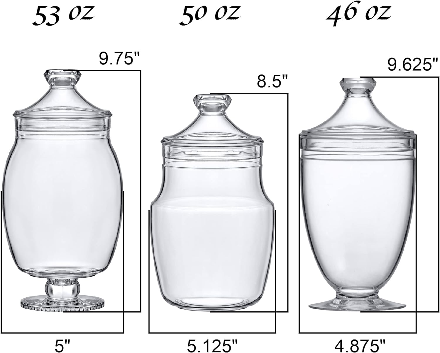 Amazing Abby - Keep - Acrylic Canister Set 3-Piece