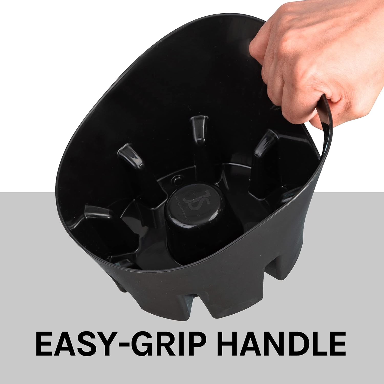 JS Jackson Supplies Universal Black Drip Tray for Toilet Plunger 1