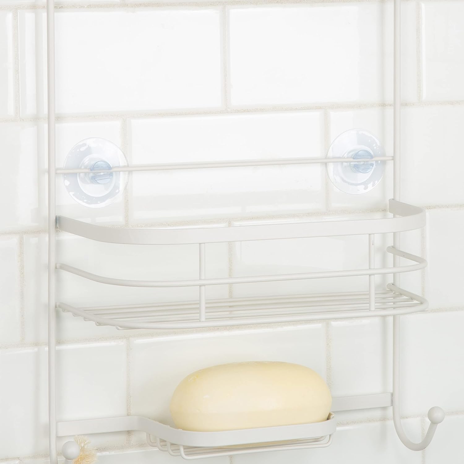 Bath Bliss Ellipse Deluxe Shower Caddy - White
