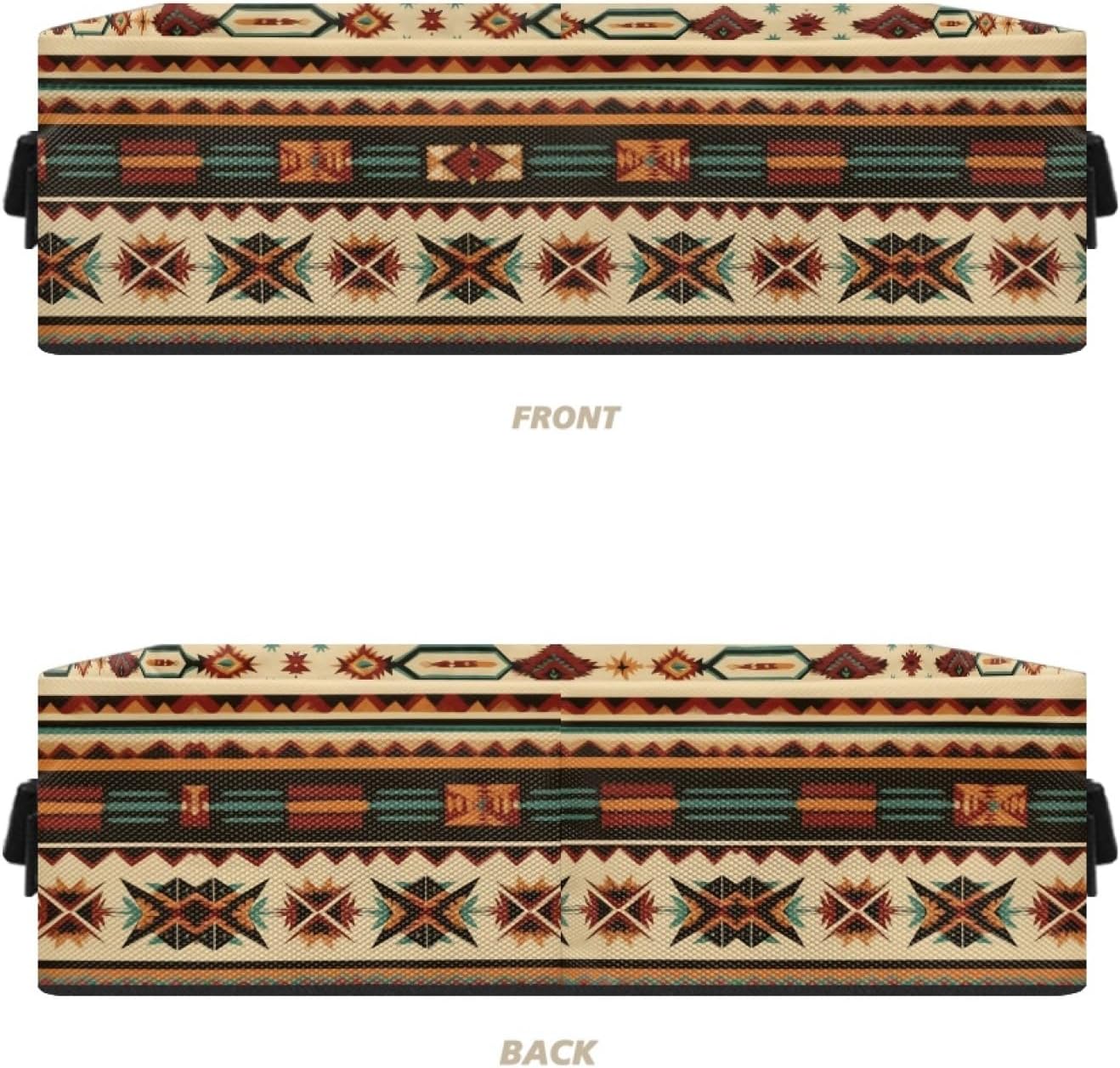 Aztec Stripe Toilet Paper Storage Basket with Handle