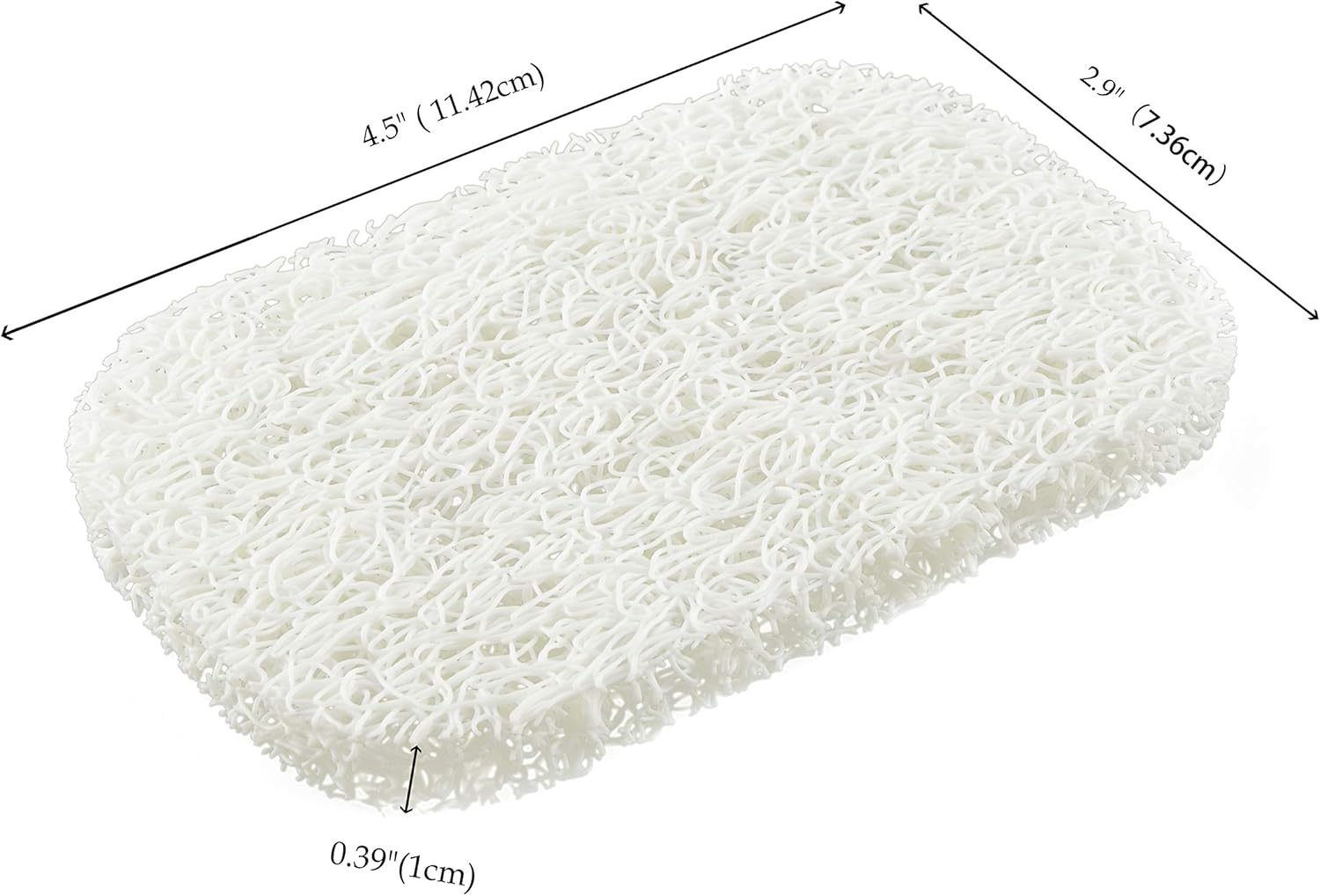 Snowkingdom 4 Pack White Soap Saver Holder