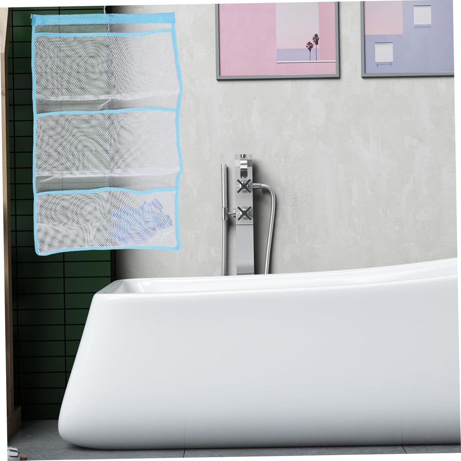 Zerodeko 6-Pocket Mesh Hanging Toiletry Bag