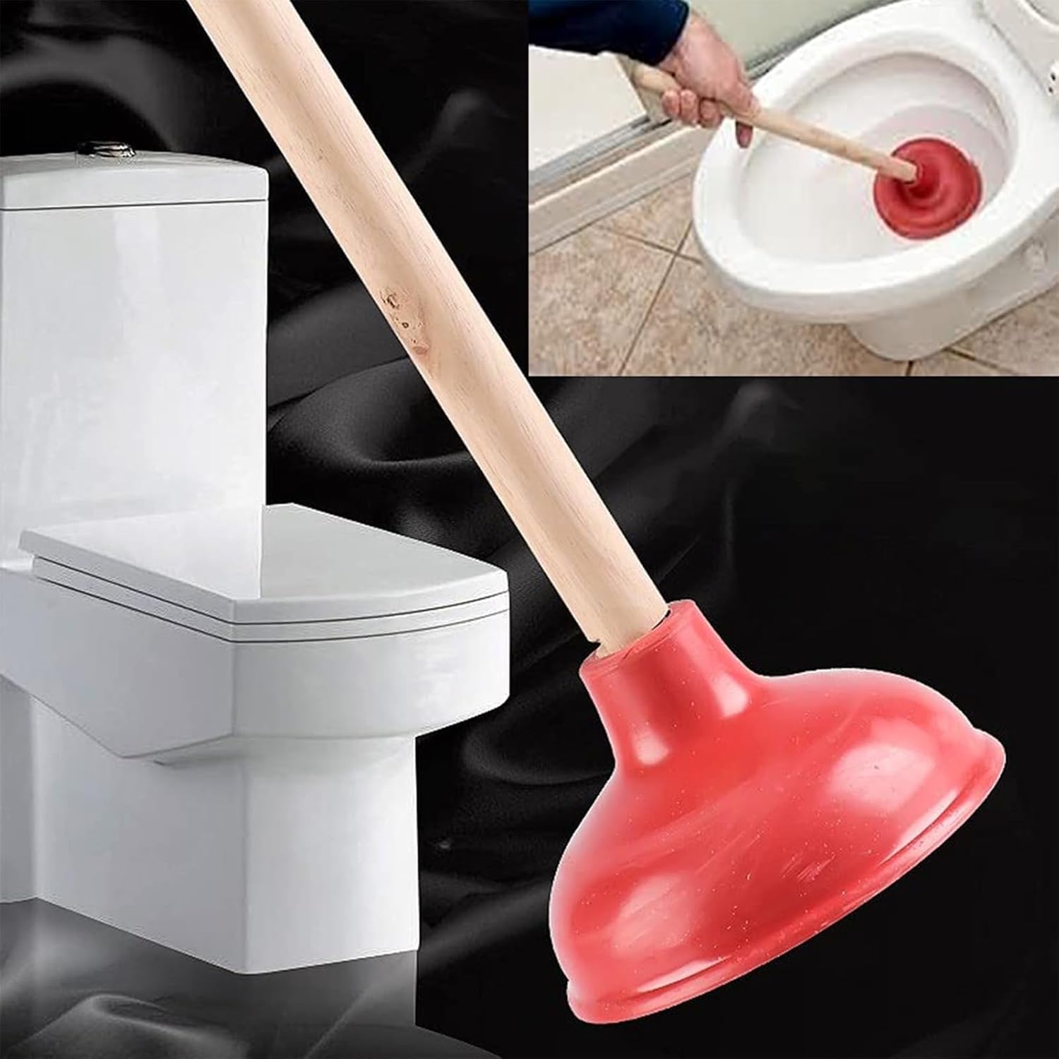 CINGHI LUSSO Heavy Duty Toilet Plunger
