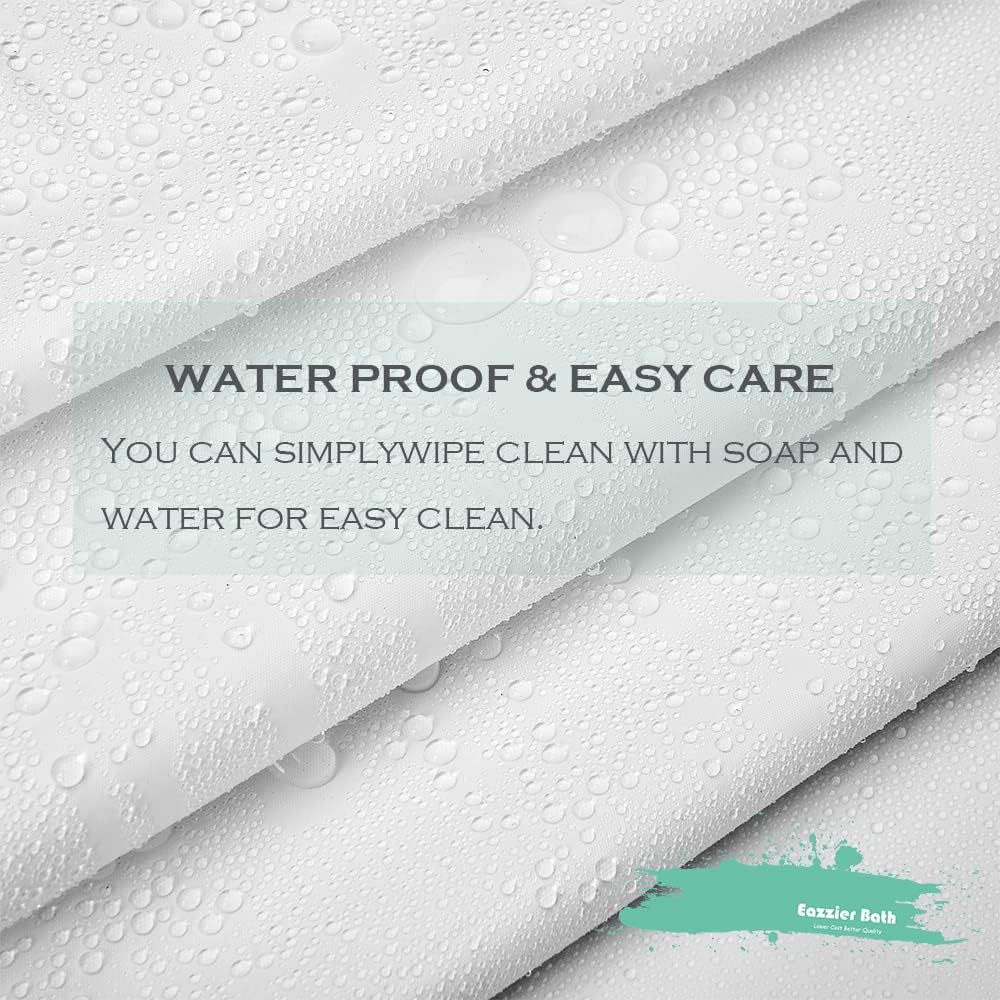 Eazzier Bath 72x72 Inch Thin Shower Curtain Liner