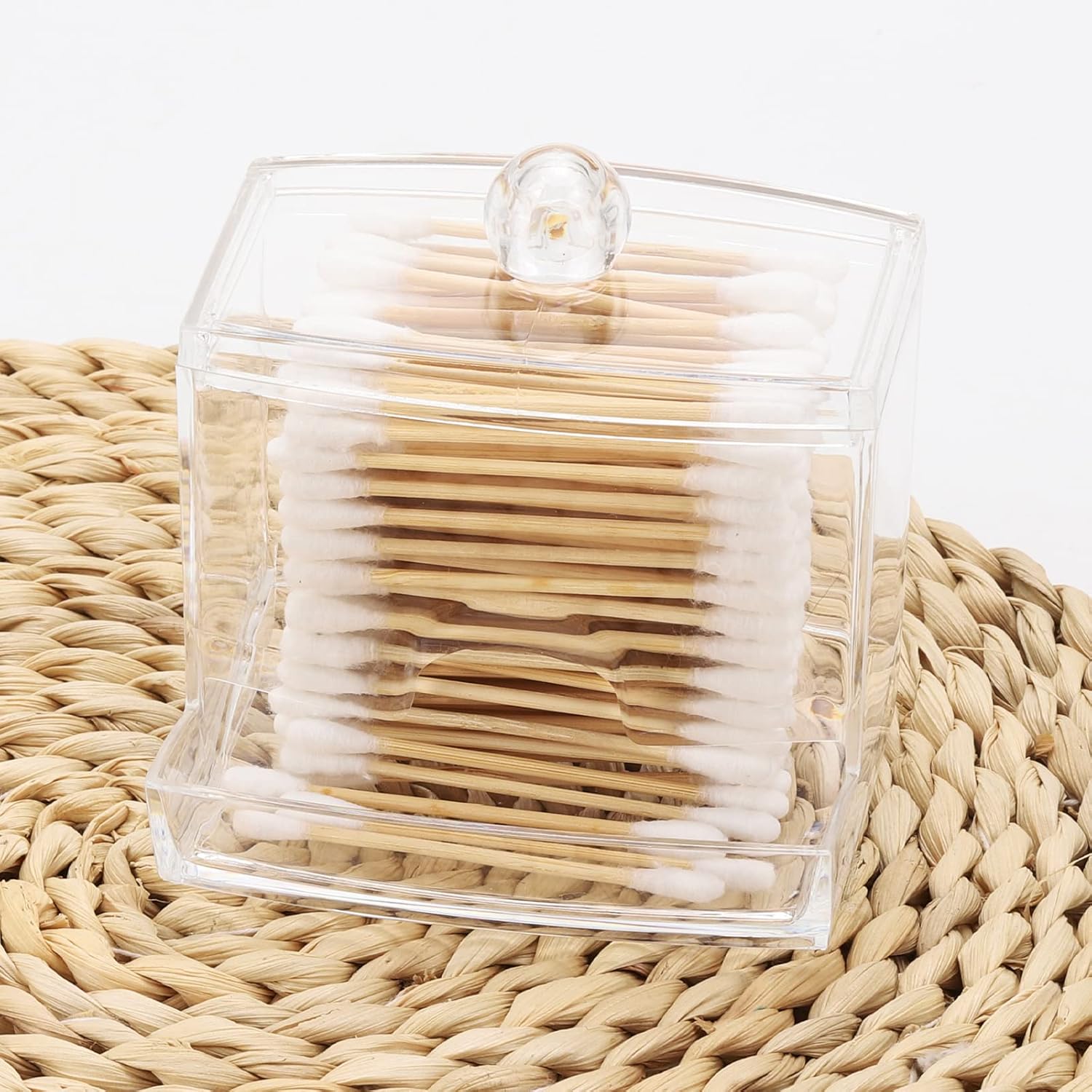 Tbestmax 10oz Cotton Swab Holder Dispenser