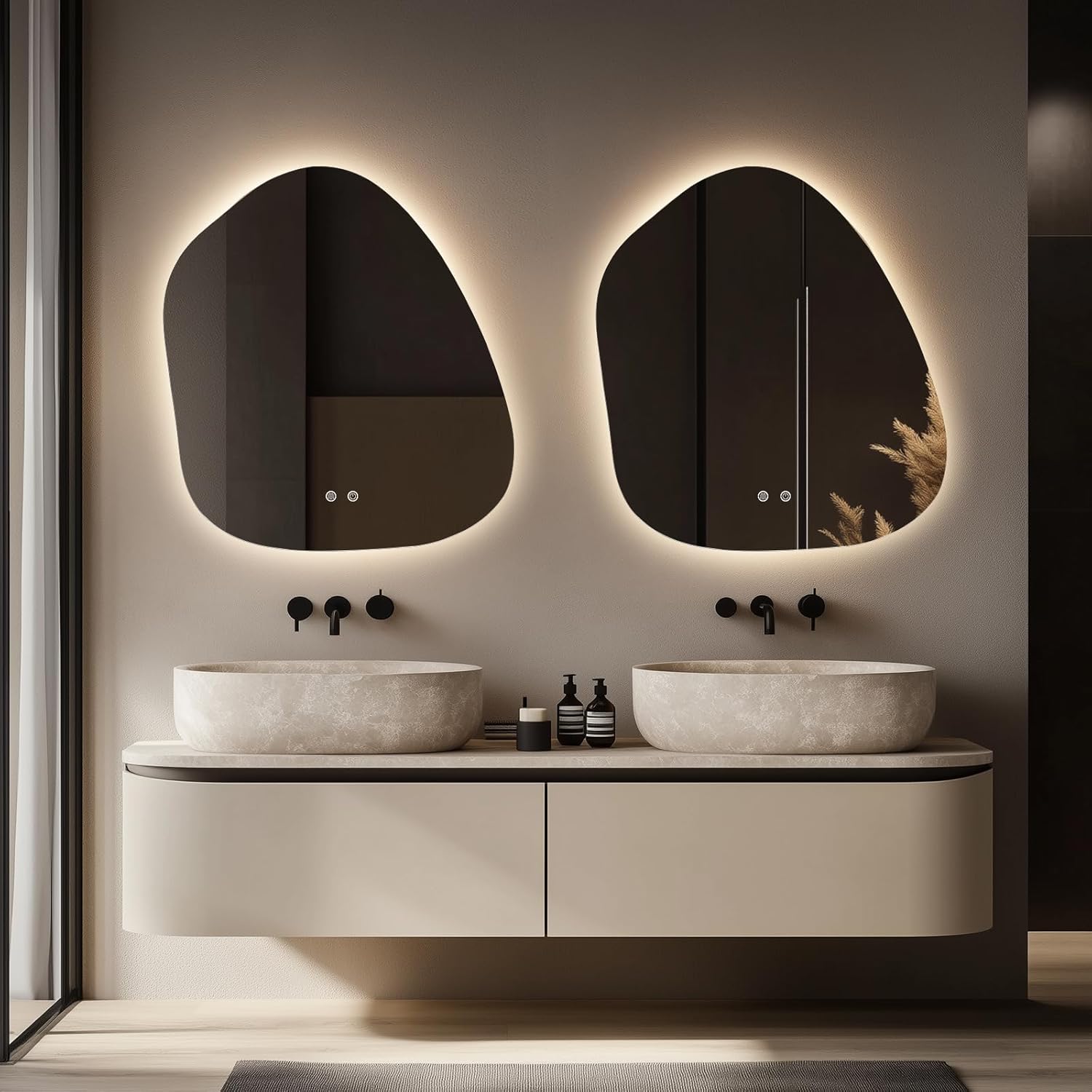 WallBeyond LED Bathroom Mirror with Dimmable Light and Anti-Fog Function